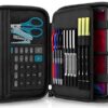 Zannaki Big Capacity Storage Pouch Marker Pen Pencil Case Simple Stationery Bag Box Art Tool & Sketch Storage Boxes for Bullet Journal Middle High School Office College Student Girl Women Adult Teen