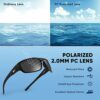 KastKing Ellijay Bifocal Polarized Sunglasses, Bi-Focal x1.5 x2.0 x2.5 Magnifications, Wrap Sport Reader Sunglasses - Image 8